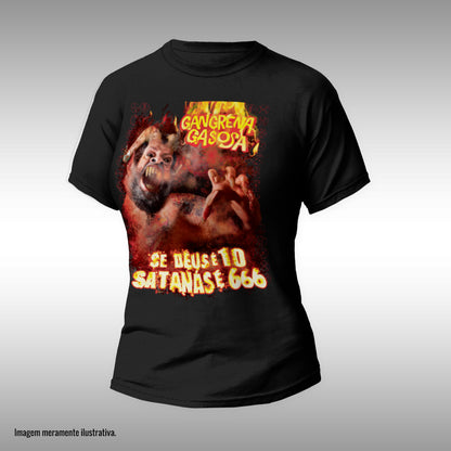 CAMISETA SE DEUS É 10 SATANÁS É 666